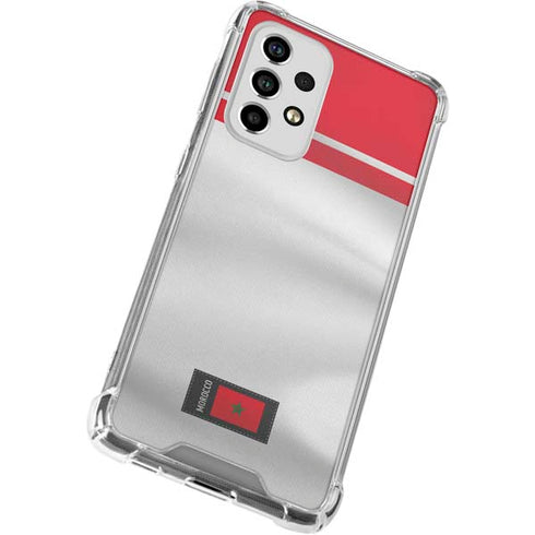 Morocco Soccer Flag Galaxy A53 5G Clear Case